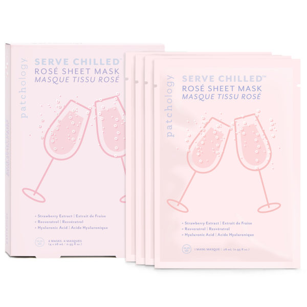 Serve Chilled Rose Sheet Mask – 4 pack